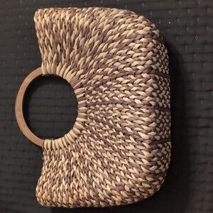 The Limited Woven Straw Tote Purse